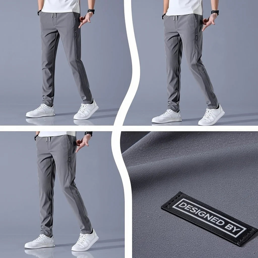 Men’s Premium Comfort Track Pants (BUY 1 GET 1 FREE) – Black & Grey| Stretch Fit, Gymwear & Everyday Wear