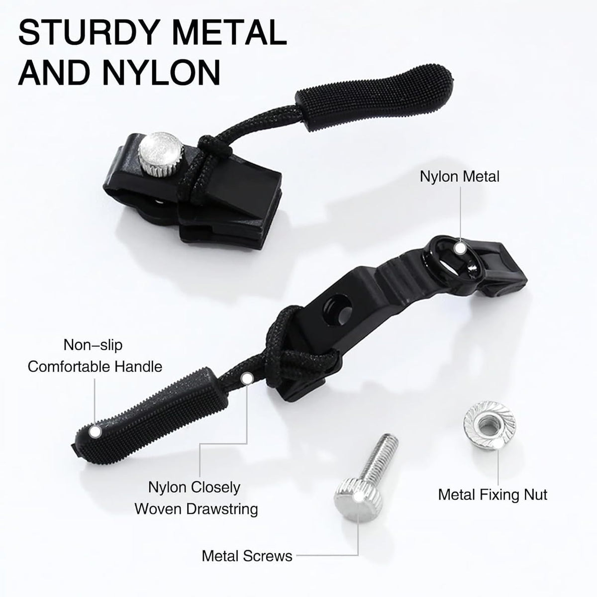 Instant Zipper Sliders (Pack of 10)