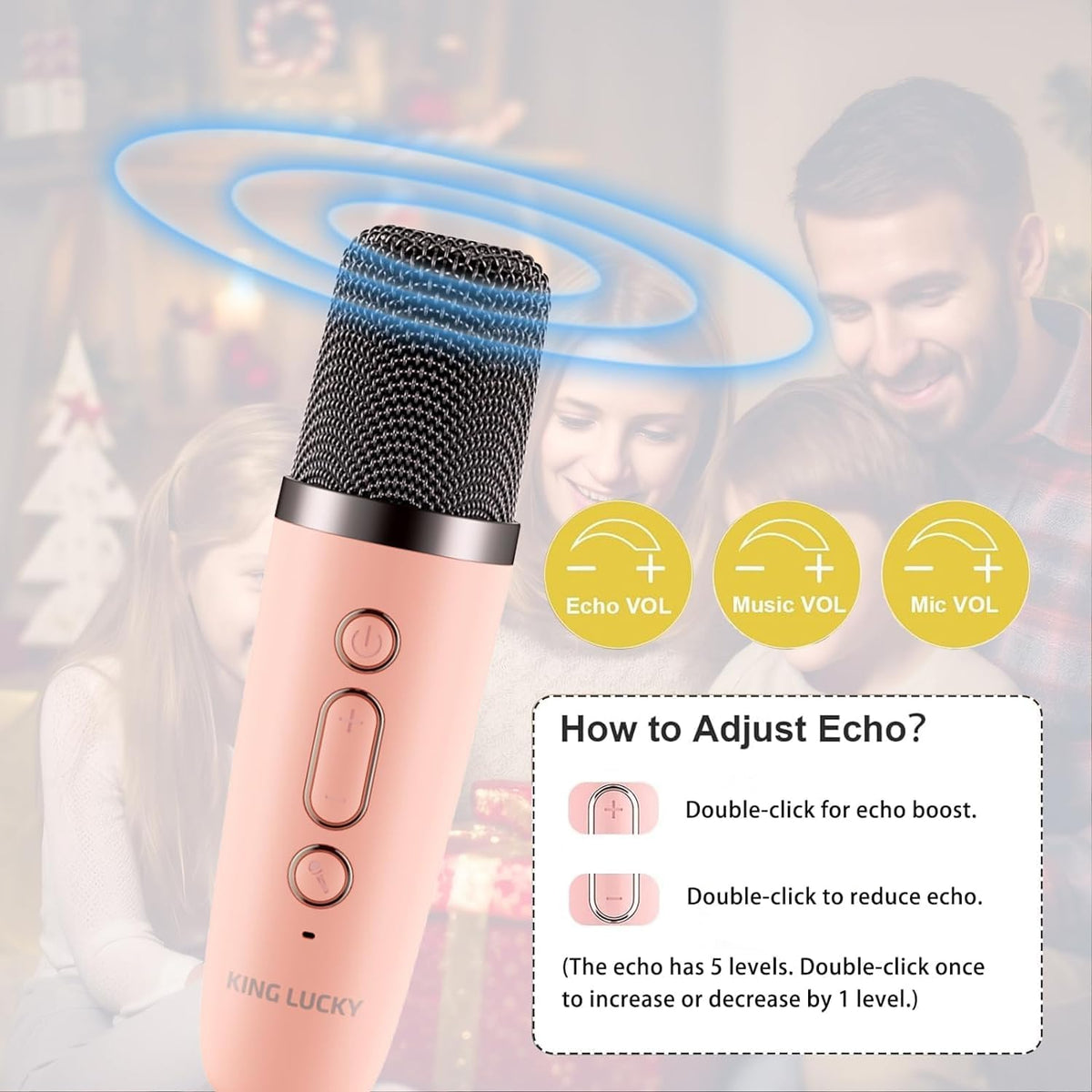 Mini Karaoke Speakers with Wireless Mic